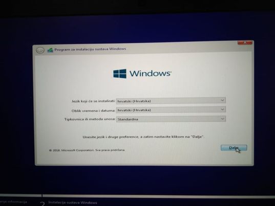 Podizanje sistema Windows 10